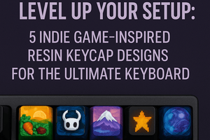 Level Up Your Setup: 5 Indie Game-Inspired Resin Keycap Designs for the Ultimate Keyboard