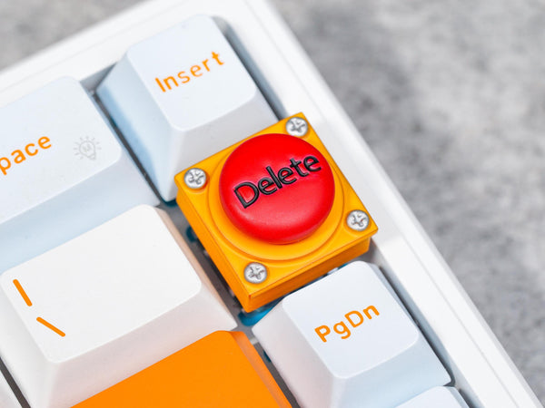 Handmade 'Delete' Button Resin Keycap Decor (Cherry MX)
