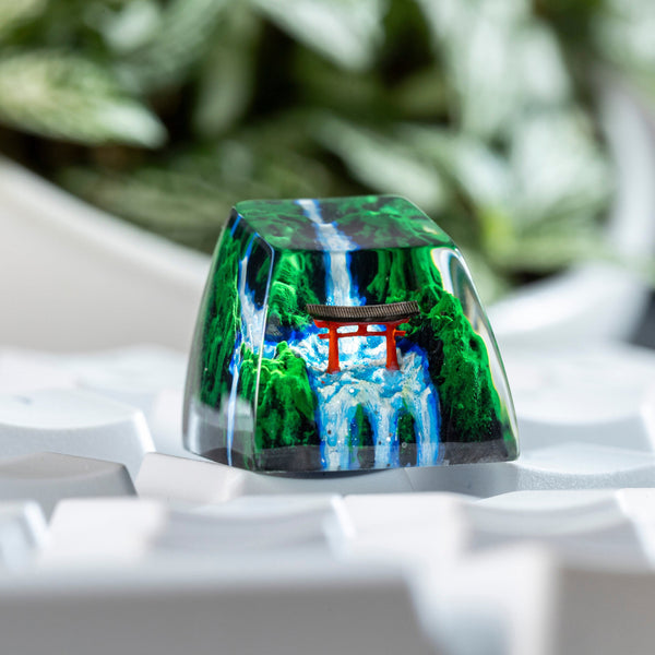 Handmade Spring Torii Gate Resin Keycap (Cherry MX)