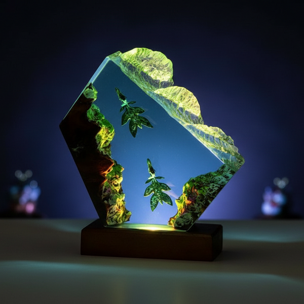 Fantasy Movie Inspiration Resin Night Light Underwater Epoxy Handmade