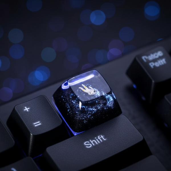 Astronaut Handmade Resin Keycap Decor(Cherry MX)