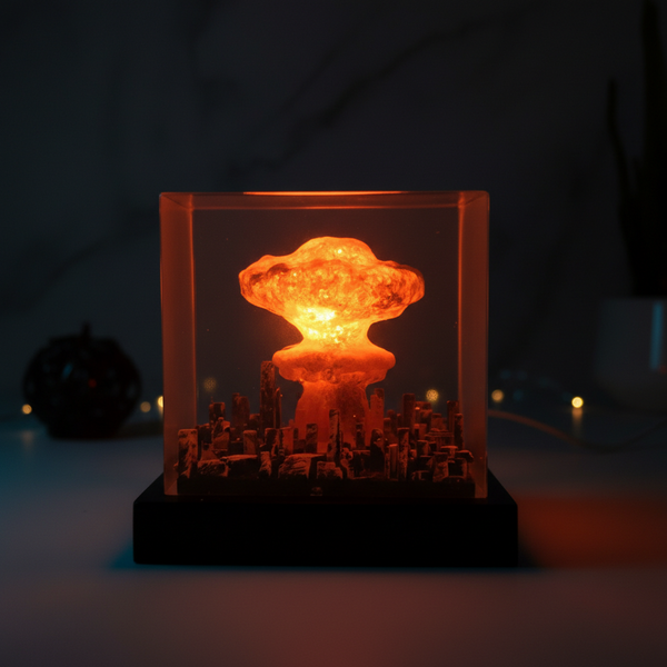 Nuke Bomb Explosion Resin Night Light Lamp Decor