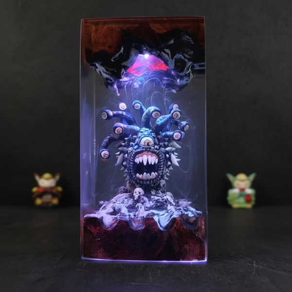 Monster Game Character Diorama Night Light Resin Lamp