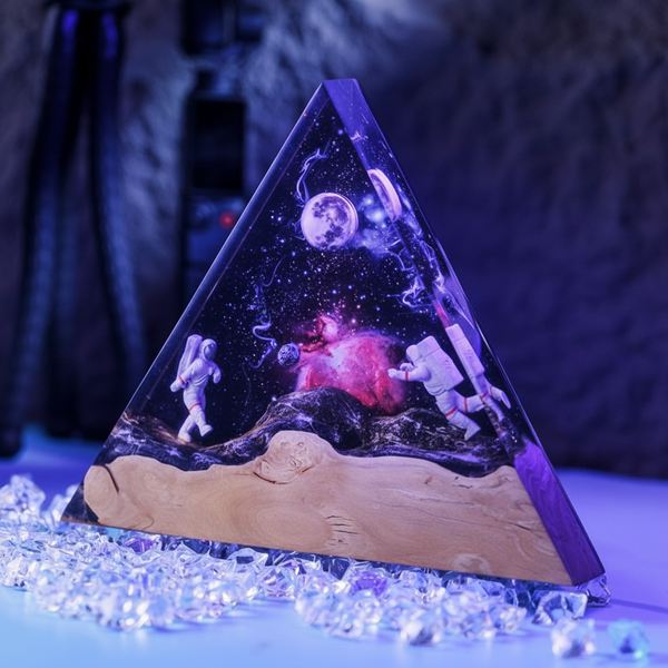 Lamp Galaxy Astronaut Space Resin Night Light House Decor Gift