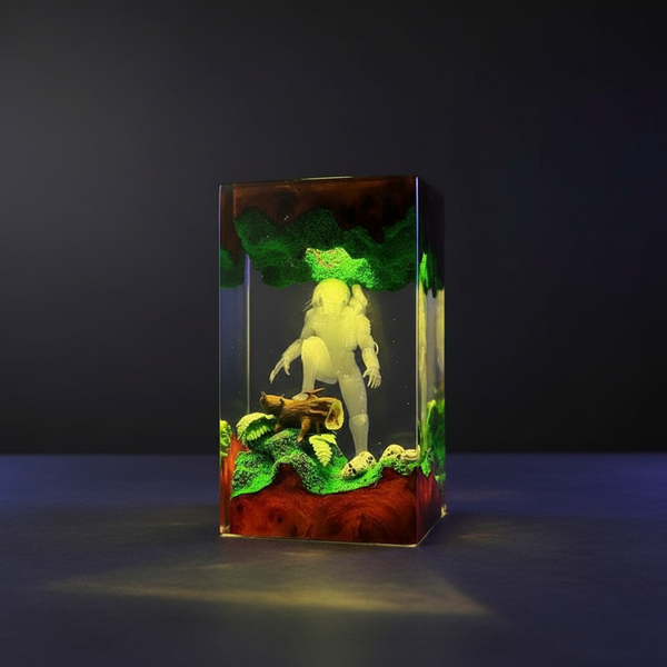 Handmade Alien Monster Resin Night Light Lamp Decor