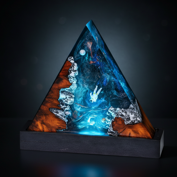 Astronaut Infinity Galaxy Space Resin Night Light Lamp Decor