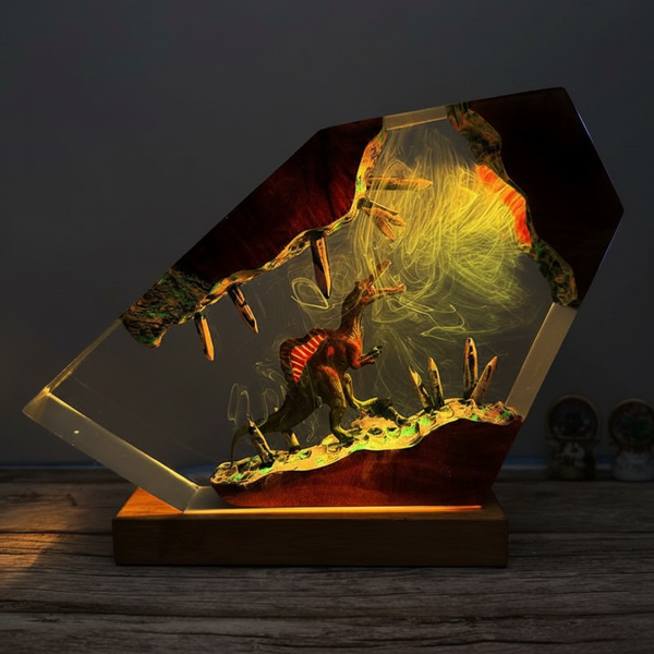 Spinosaurus Dinosaur Night Light Resin Night Light Lamp Decor